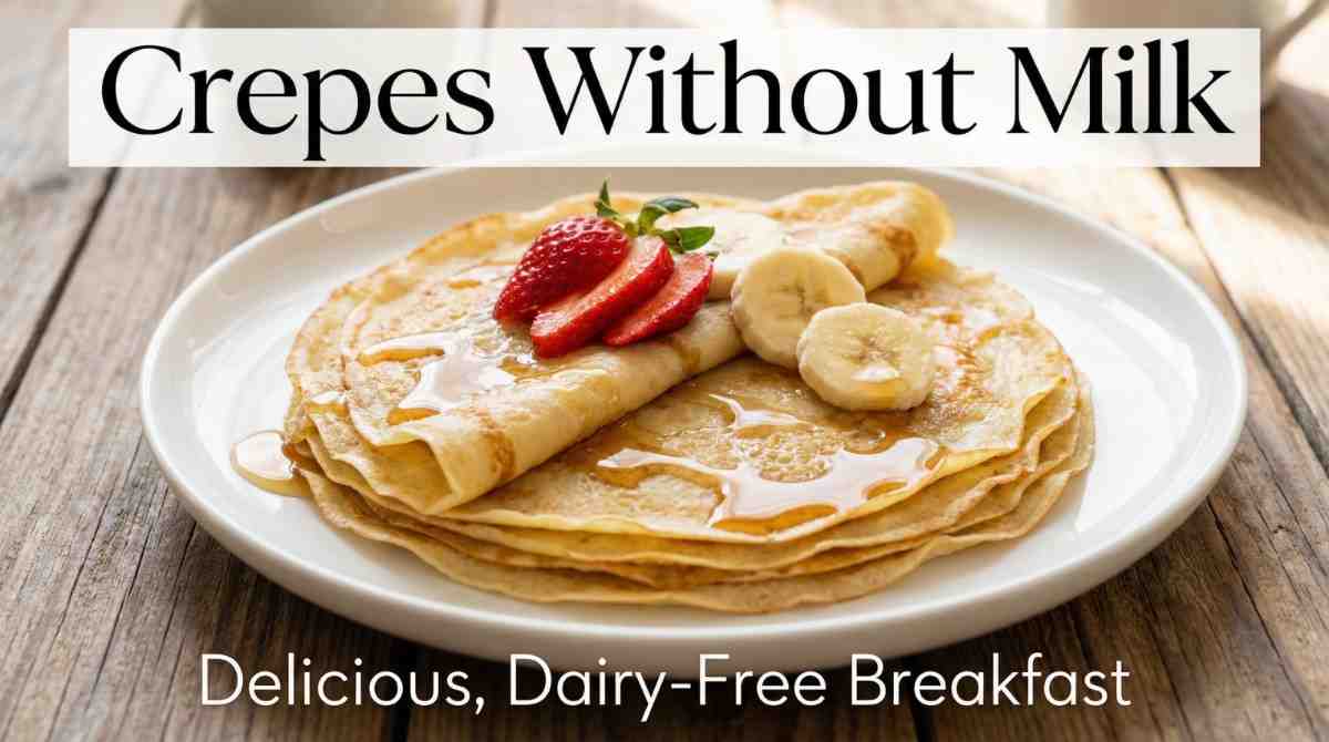 How to Make Crepes Without Milk: Easy Guide