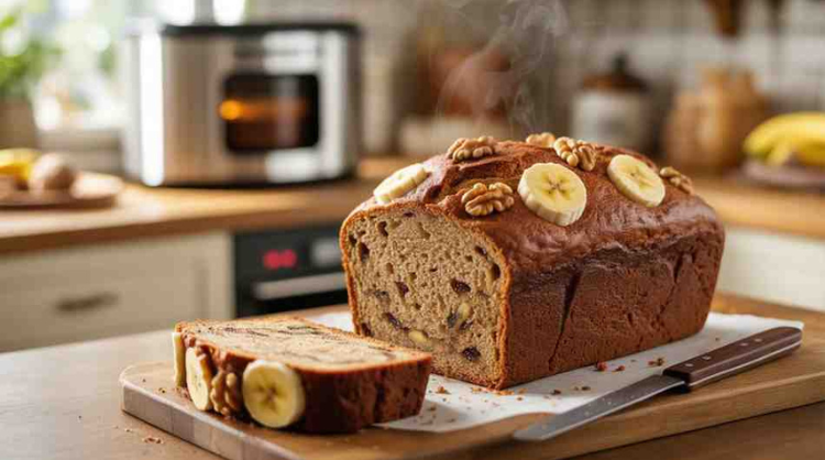 Bread Maker Banana Nut Bread Recipe in Easy 5 Steps